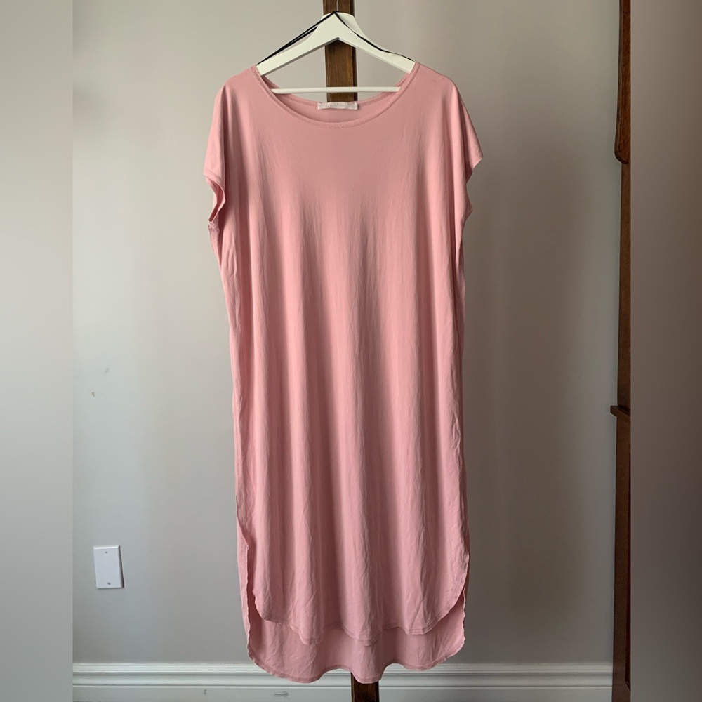 DOUBLE ZERO | Lightweight Summer peachy Pink Dress | Sz L
